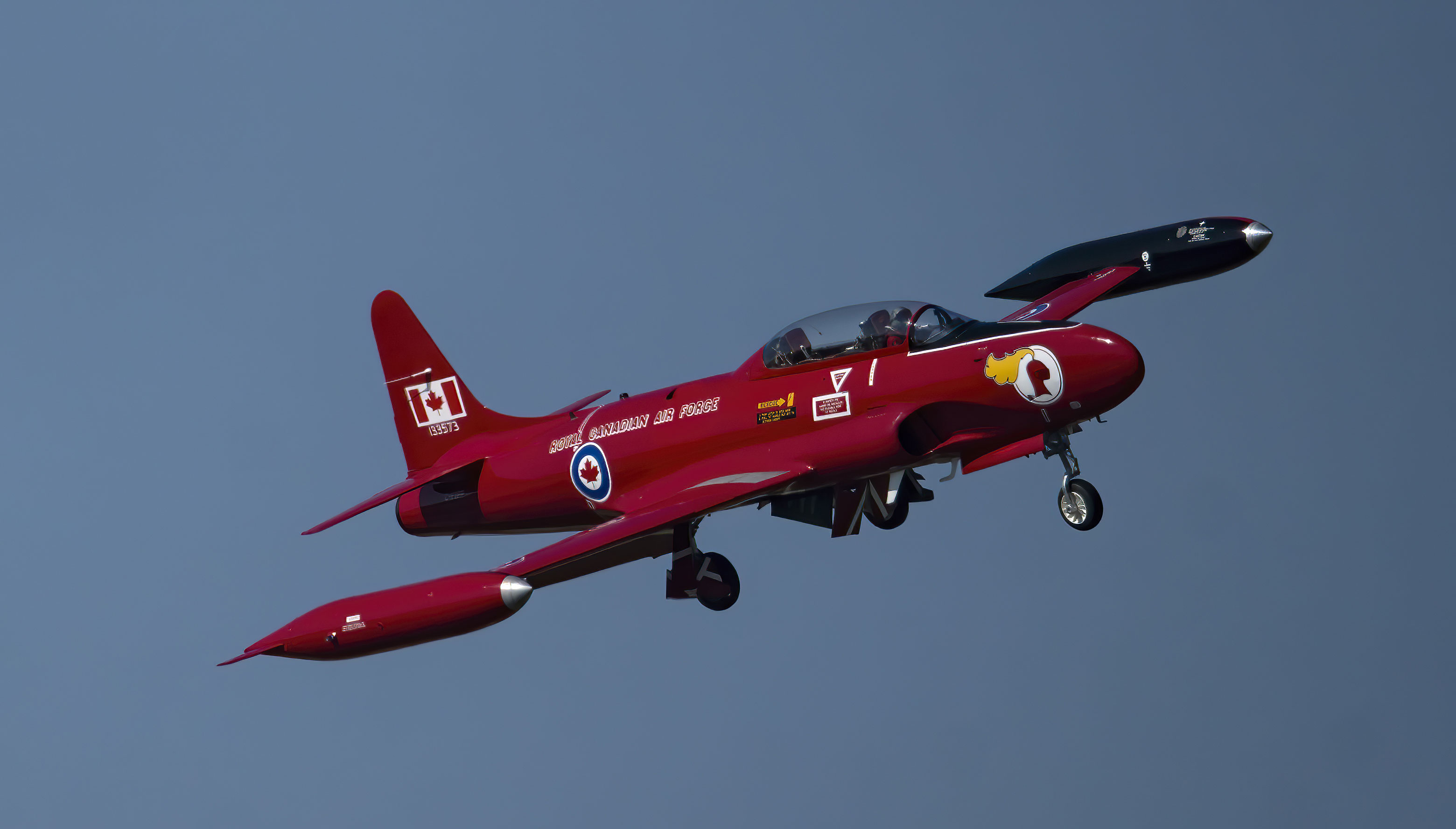 T-33 Red Knight in flight