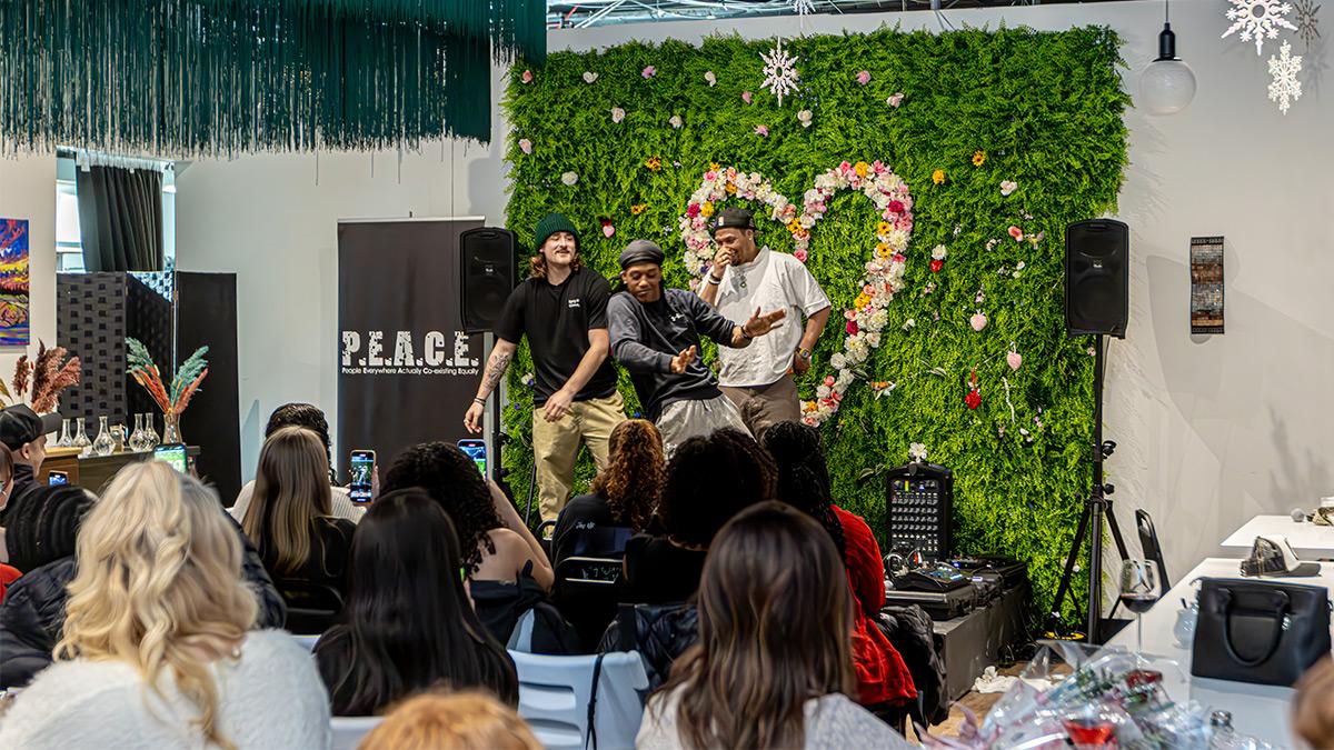 Performers on stage